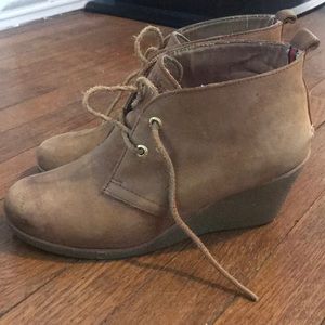 Sperry leather Desert Bootie with wedge